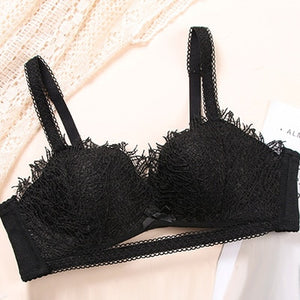 Lace Embroidery Push Up Bra