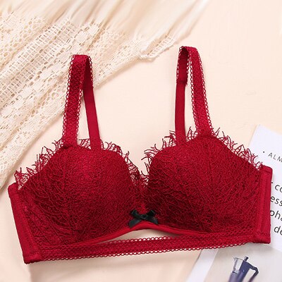Lace Embroidery Push Up Bra