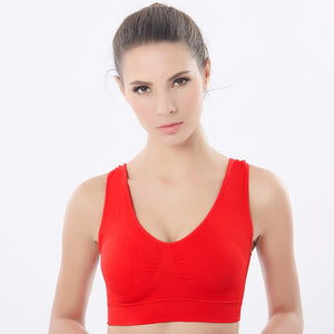 Plus size Yoga Shockproof Sports Bra Without Steel Ring