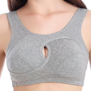 Women Sexy Sports Bras Gym Hollow Out Cross Top