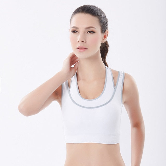 Absorb Sweat Quick Drying Running Vest Shockproof Sports Bra