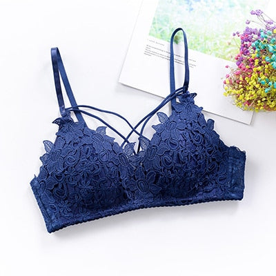 Sexy Lingerie Women Lace Floral Embroidery Bra